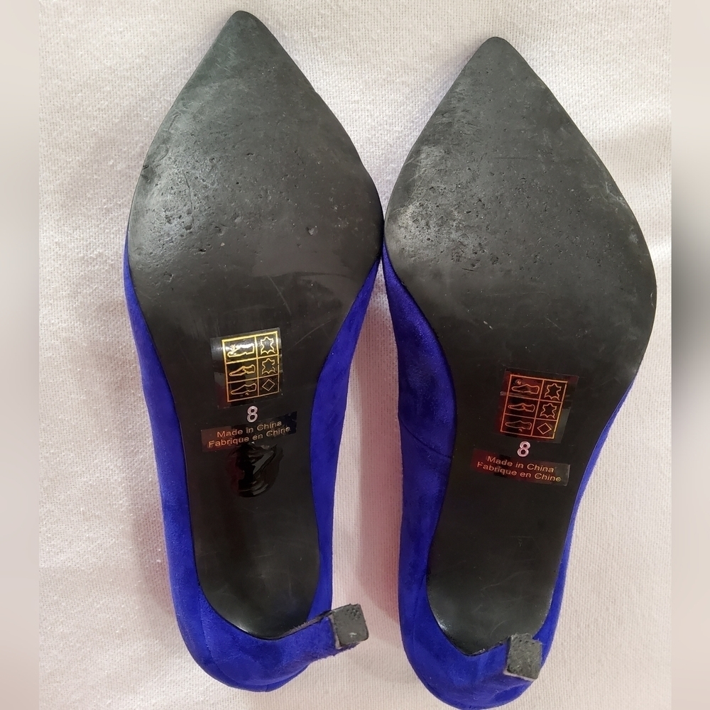 Jeffrey Campbell California Suede Heels Size 8 - Picture 8 of 10